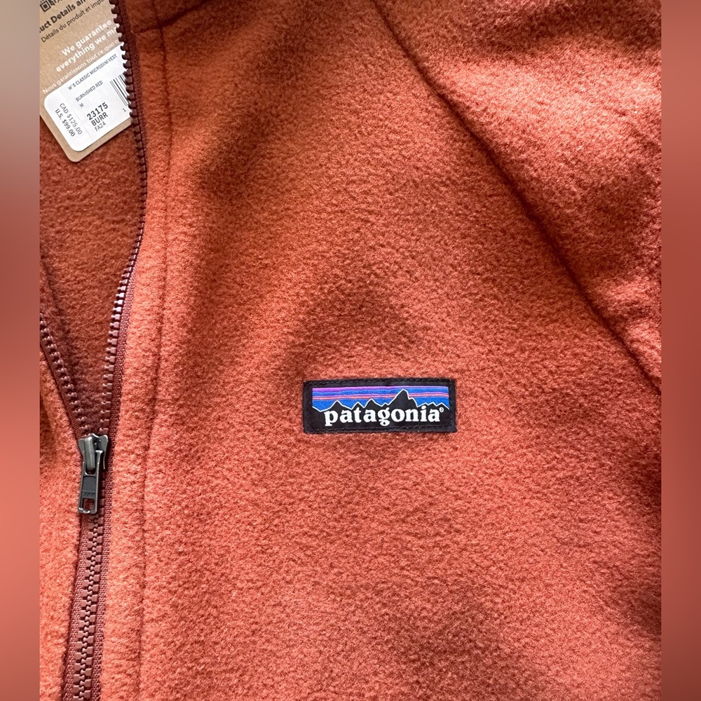 Patagonia NWT Women’s Classic Microdini Fleece Vest Burnished Red Size M - Picture 5 of 5